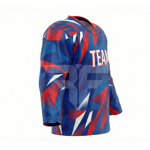 Custom Sublimation Hockey Jersey High Strength Mesh Fabric Unisex Adult Fit Short Sleeve Breathable Plus Size Ice Hockey Jersey - Product Image 4