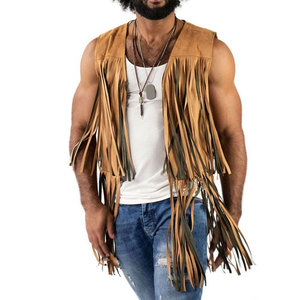 Chaleco de Traje de Cuero de Ante para Hombre, Estilo Vaquero Occidental, Casual, de Alta Calidad, Hecho a Medida, Nuevo Estilo 2026 - Product Image 1