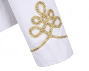 <b>White</b> Steampunk <b>Jacket</b> Napoleonic Hussar Coat Historical Uniform Style for <b>Men</b> Parade Costume - Product Image 6