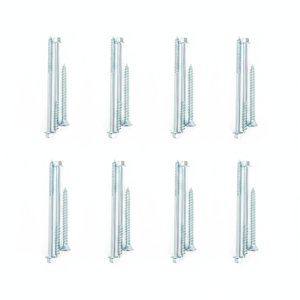 Vis à tête hexagonale en acier au carbone zingué classe 4.8 6.8, filetage partiel, M6-M12, métrique/pouce, modèle PDC 13 pour bois - Product Image 1