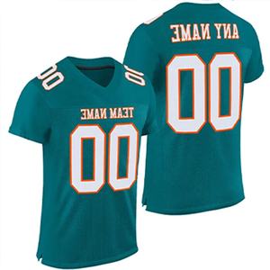Camiseta de Fútbol Americano Personalizada de Alta Calidad a Precio de Fábrica, Vintage, 100% Poliéster, Transpirable, de Secado Rápido, Estampada - Product Image 1