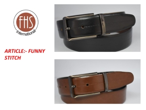 Ceinture en cuir véritable personnalisée de la marque FHS - Ceinture d'affaires réversible pour hommes - Ceinture double face à texture mate - Product Image 4