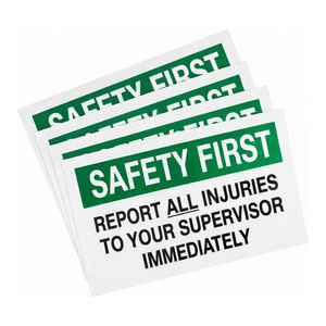 ป้ายรายงานอุบัติเหตุ Brady Safety First แบบพับได้ สำหรับพื้นที่ความปลอดภัยในสถานที่ทำงาน - Product Image 1