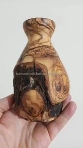 Beau vase en bois fait à la main pour la décoration intérieure premier cadeau de maison pour les acheteurs et les agents immobiliers pour le salon - Product Image 2