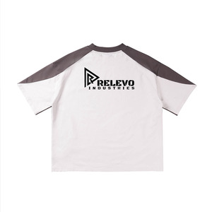 Camiseta Deportiva Personalizada para Hombre con Paneles en Contraste, Cuello Redondo, Secado Rápido, Transpirable, 100% Algodón, para Correr y Entrenar, Diseño en Blanco con Logotipo y Letras - Product Image 2