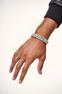 <b>Mens</b> Moissanite Cuban Link Bracelet 925 <b>Silver</b> 18mm Iced Out Gold Tone Hip Hop Chain Luxury Statement Bracelet Premium Fine Wear - Product Image 6