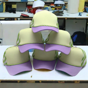 Wholesale Custom Trucker Hat 100% Cotton Mesh Breathable <b>Waterproof</b> Front Panel Fashion Outdoor Patch Snapback <b>Cap</b> - Product Image 4