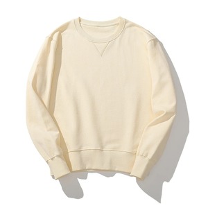 Sudaderas de cuello redondo 100% algodón para hombre, moda masculina, casual, deportiva, estilo urbano, sudadera con capucha lisa. - Product Image 3