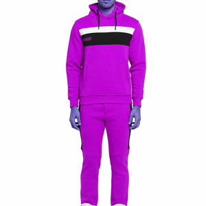 Conjuntos Deportivos Personalizados de Alta Calidad para Hombre, Invierno, Color Sólido, Casual, para Correr, Entrenar, Dos Piezas, Felpa, Gris - Product Image 5