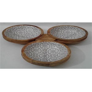 Tazón para ensalada de madera de mango esmaltada de la mejor calidad, hecho a mano, apto para alimentos, para servir en la cocina, el comedor y el hogar, disponible para la venta. - Product Image 4