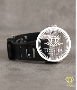 Reloj de lujo de acero inoxidable con incrustaciones de diamantes VVS Moissanite, reloj mecánico automático para hombre - Product Image 3