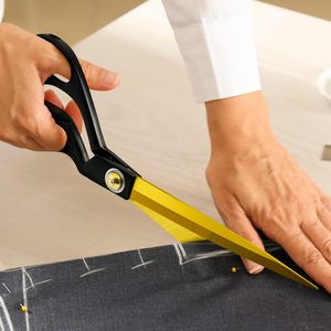 Forbici da Sarto Professionali per Lavori Pesanti, Forbici Affilate in Acciaio Inossidabile per Taglio Tessuti, Cucito e Artigianato - Product Image 5
