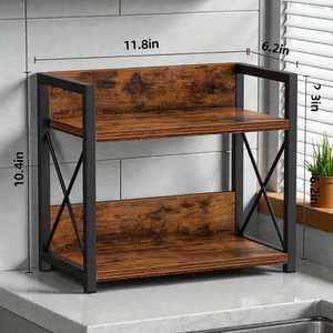 Práctico Estante de Madera para Almacenamiento en la Cocina, Especias, Vajilla, Accesorios Decorativos y Artículos Pequeños del Hogar - Product Image 4