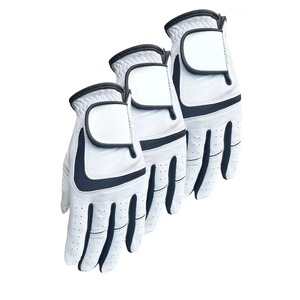 Guantes de Golf Blancos Ligeros de Cuero Genuino Cabretta para Hombre, con Ajuste Duradero Personalizable, Accesorios Deportivos - Product Image 6