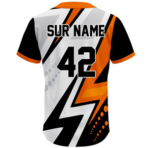 Camiseta de Béisbol OEM ODM, Diseño Sublimado Personalizado, 100% Poliéster, Antibacteriana, de Secado Rápido, Transpirable y Ligera - Product Image 2