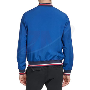 Nueva Colección de Moda Masculina, Chaqueta Azul de Manga Larga con Logotipo Personalizado, Nueva Llegada, para Hombre, con Impresión y Bordado Personalizados - Product Image 3