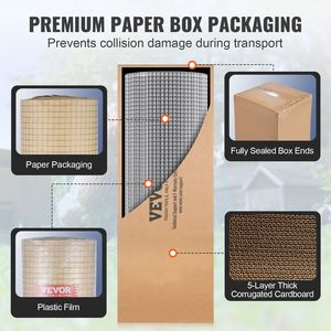 Rouleau de treillis métallique galvanisé à chaud de calibre 19 24in X 100 ft Quincaillerie Tissu Poulet Jardin Petits rongeurs Clôture Cages à lapins - Product Image 6