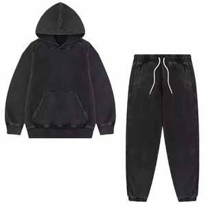 Ensemble de survêtement pour homme en couleur unie, veste + pantalon, survêtement décontracté pour homme, survêtement de haute qualité - Product Image 1