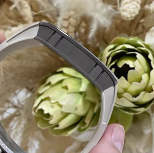 RM AMG High-Quality New <b>Rectangular</b> Ultra-Thin 9.5mm Skeleton Integrated Tourbillon <b>Watch</b> Titanium Case with Rubber Strap <b>Watch</b> - Product Image 3