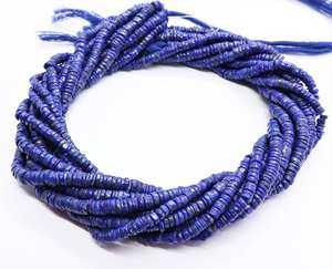 1 Hilo de Cuentas Heishi de Lapislázuli Natural AAA de 4-5 mm, Cuentas de Lapislázuli de 14 Pulgadas para Fabricación de Joyas - Product Image 5