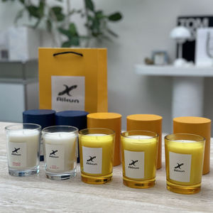 Vela aromática AIKUN de lujo con cera de soja, etiqueta personalizada, caja personalizada y vaso personalizado para el hogar, dormitorio, oficina, hotel, spa, Ramadán, regalo de boda - Product Image 6