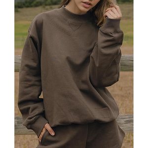 เสื้อสเวตเชิ้ตคอเต่าแบบยาว น้ำหนักมาก ระบายอากาศได้ดี สวมกลับด้านได้  ไซส์ใหญ่พิเศษ สำหรับผู้หญิง  รับสกรีนโลโก้ตามสั่ง - Product Image 2