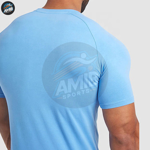 เสื้อยืดผู้ชายใหม่แห้งเร็วระบายอากาศได้ดีเสื้อยืดผ้าใบโพลีเอสเตอร์100% ลำลองปรับแต่งได้ - Product Image 6