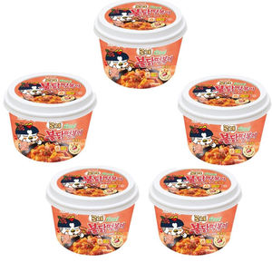 Samyang Buldak Instant Cup Topokki Sabor Rosa 183.5g, Pastel de Arroz Coreano de Primera Calidad, Sabor Cremoso y Picante - Product Image 4