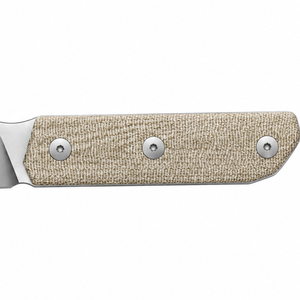 Cuchillos de Caza Hechos a Mano con Hoja Fija y Mango Texturizado Beige, Hoja de Acero Afilada, Cuchillos para Acampar al Aire Libre, Senderismo y Bushcraft - Product Image 4