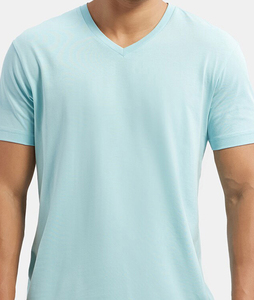 Camiseta Básica de Algodón Premium para Hombre, Corte Regular, Ligera, Manga Corta, Lisa, Informal, para Moda Urbana, OEM, ODM, Personalizada - Product Image 3