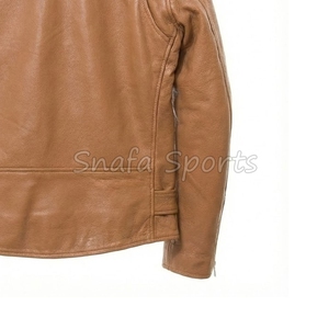 Nouvelle veste en cuir respirante et confortable, couleur unie, personnalisable, qualité supérieure pour homme, style avec vestes en cuir - Product Image 5