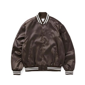 Nouvelle veste de baseball en satin de qualité supérieure, couleur or, avec rayures blanches, coupe classique, la plus récente et de qualité supérieure - Product Image 6