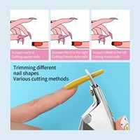 Kit de soin des ongles 5-en-1 en acier inoxydable – Coupe-ongles, coupe-cuticules, éliminateur de peaux mortes – Boîte d'outils de manucure portable pour acrylique