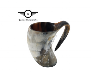 แก้วเบียร์เซรามิกยุคกลางทำจากอินเดียแก้วเขาควายงานหัตถกรรมทำจากฮอร์นไวกิ้ง - Product Image 2