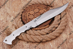 Cuchillo de Caza Hecho a Mano de Acero al Carbono, Hoja Fija de Punta Caída, Mango de Acero al Carbono, Personalizable ODM/OEM/ODM/OBM, Industrial, DIY - Product Image 2