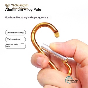 Manufacturer No. 5 Gourd-shaped Mountaineering Buckle Spring Aluminum Alloy Backpack Gourd Mountaineering <b>Hook</b> - Product Image 3