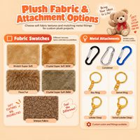 Porte-clés mousqueton en peluche personnalisé, design anime et dessin animé, pendentif mascotte animale douce pour accessoires de sac, promotionnel boîte mystère