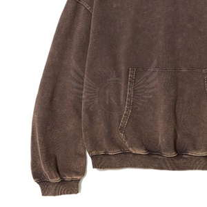 Service OEM : Sweat à capuche en coton délavé à l'acide, style streetwear, direct usine, personnalisation de marque, commandes en gros, marché d'exportation - Product Image 3
