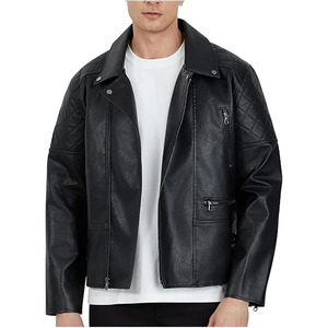ZUMA ENTERPRISES Unisex Premium Genuine Leather <b>Racer</b> <b>Jacket</b> Slim Fit Stand Collar Vintage Distressed Motorcycle Streetwear - Product Image 6