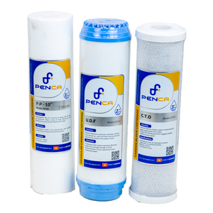 PENCA 2026 Cartouche de sédiments à haut débit 500L/heure, 3 filtres combinés PP UDF CTO, filtre à eau de remplacement pour usage domestique, Vietnam OEM ODM - Product Image 6