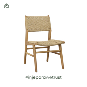 Heavy Duty Modern Solid Teak Wood <b>Restaurant</b> Dining Chairs Waterproof Rope Woven Back Outdoor Patio Furniture <b>Set</b> for Hotel - Product Image 6