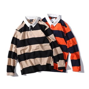 Camiseta Casual de Manga Larga para Hombre, Tejido Sólido, Transpirable, de Algodón, Hilo Teñido Anti-Pilling, 240g, Corte Regular - Product Image 6