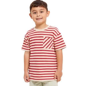 T-shirt en coton personnalisé de haute qualité 200 g/m² avec impression sérigraphiée sur le devant et logo personnalisé pour enfants garçons, manches courtes, coupe classique - Product Image 6
