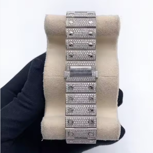 Reloj Mecánico de Lujo Personalizado con Incrustaciones de Moissanita de Alta Calidad para Hombres a la Moda, Estilo Hip Hop, Joyería de Marca para Fiestas - Product Image 4