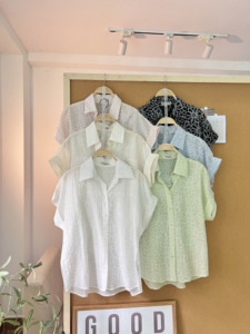 Blusa de Gasa Floral de Manga Corta para Mujer SUBICI S112, Camisa Ligera Informal de Verano, Venta al Por Mayor - Product Image 1