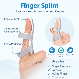 Attelle de soutien pour doigt réglable |   Attelle de redressement et d'immobilisation pour doigt arrière et doigt enclenché, soulagement de la douleur, pour hommes et femmes - Product Image 6