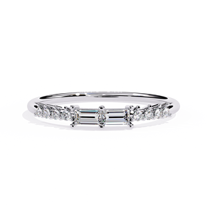Anillo de Diamantes Cultivados en Laboratorio con Certificación GIA IGI de Loista Jewels, Anillo de Eternidad de Oro Sólido con Diamantes Cultivados en Laboratorio para Mujer - Product Image 1