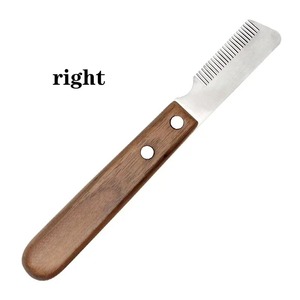 Peine Profesional para Perros de Acero Inoxidable con Mango de Madera, Cuchilla para Deslanar, Removedor de Pelo de Mascotas, Accesorios para Eliminar el Exceso de Subpelo - Product Image 2