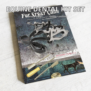 Kit Dental Equino para Caballos: Especulador McPherson, Abrebocas, Juego de Limas Flotantes, Personalización Aceptada, GUJJAR Metal, 5+ Años - Product Image 5