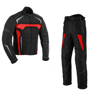 Combinaison de moto en cuir robuste et élégante, imperméable, coupe-vent, ignifuge, grande taille, en cuir véritable pour la course - Product Image 1